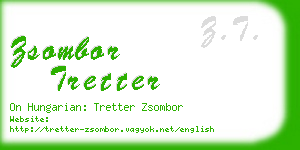 zsombor tretter business card